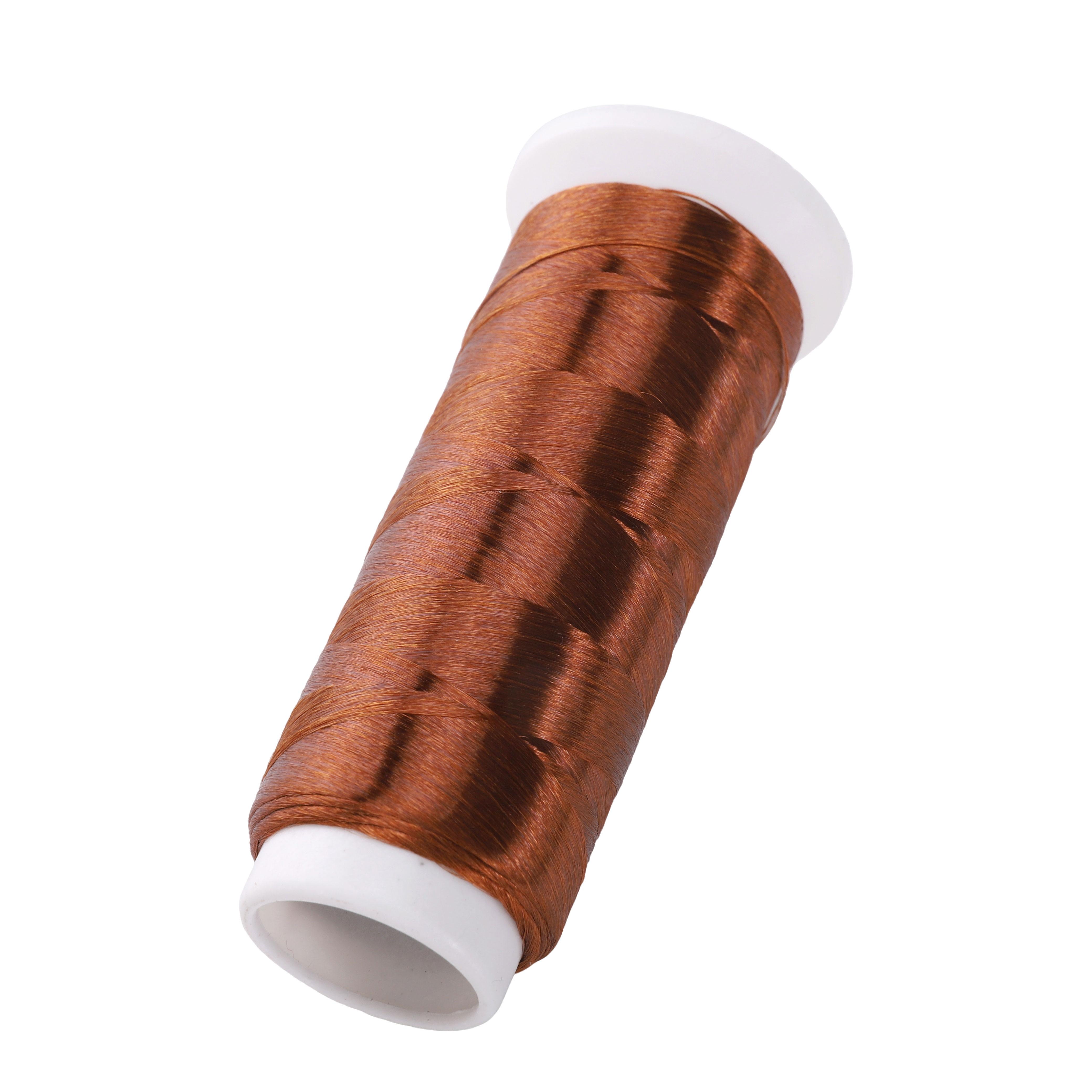 

1200 метров полиэстеровой безузловой бархатной обернутой цветочной нити для самостоятельного изготовления браслетов, ожерелий и ювелирных изделий коричневый