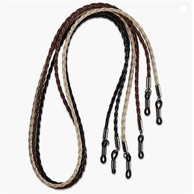 Elegant Glasses Lanyard, Sunglasses Chain PU Leather Braided Sport Band Ideal Choice for Gifts