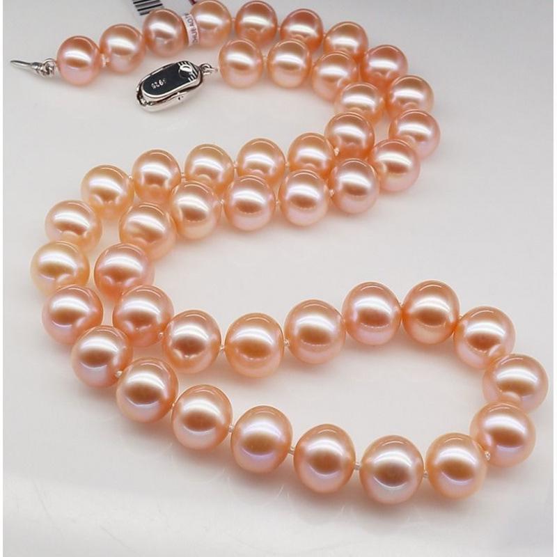 

Элегантное круглое перламутровое ожерелье в корейском стиле для женщин Necklace 6-7mm 45cm