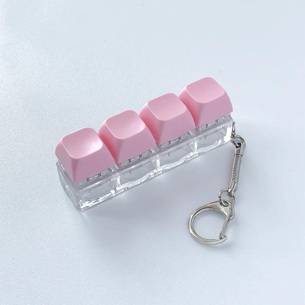 Kolorowy Klawisz Klawiatury Zabawka Mini Klawisz Mechaniczny Zabawka Klawisz Przyciskowy DIY Keycap Fidget Brelok Zabawki Dekompresyjne Ulgowe Umilacze Czasu Prezenty