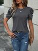 European & American Summer Puff Sleeve Women’s Casual T-shirt