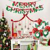 Kids Favors Santa Claus Party Supplies Christmas Balloon Print Flag Xmas Decoration Banner
