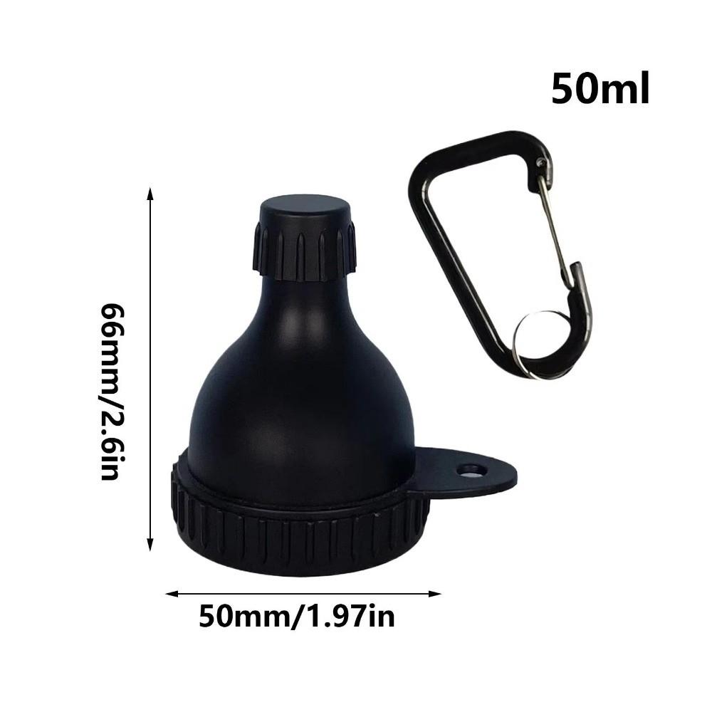 Flacone da 15g/50ml per Proteine in Polvere con Moschettone Tappo Rinforzato Contenitore per Proteine in Polvere con Portachiavi Imbuto per la Salute Astuccio per Pillole