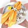 6 Pcs Napkin Rings Starfish Shape Reusable Ocean Theme Weddings Dinners Banquets Nautical Party Decoration Napkin Holders