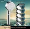 High-Pressure Shower Head with One-Button Water Stop & Filtration