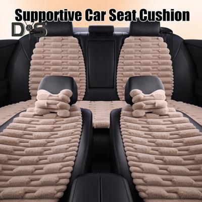 Autositzkissen-Set mit Nackenkissen, rutschfestes Design, verschleißfest, waschbar, universell einsetzbar, einfach zu installierende Sitzbezüge