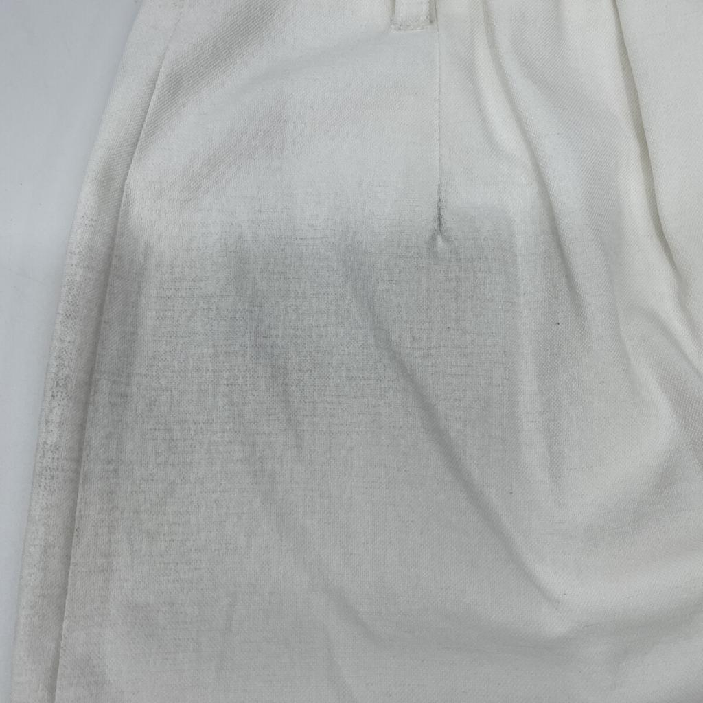 La Boutique BonBon LBZ1041501A0003 White Belted Narrow Skirt Skirt 36 whiteUsed