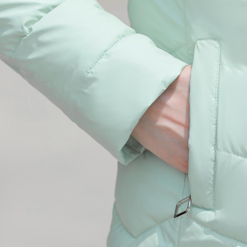 Fashion Winter Short Parkas Female Outerwears Hooded Faux Fur Collar Lady Jackets Thick Warm Elegant Coats