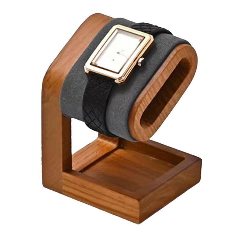 A95D-Wooden Jewelry Organizer Bracelet Watch Display Stand Jewelry Storage Holder Watch Rack Watch Display Props