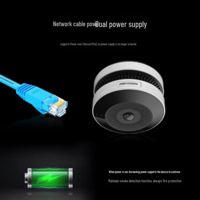 Hikvision 4MP 360° Panoramic Fisheye Camera with Smoke Detection