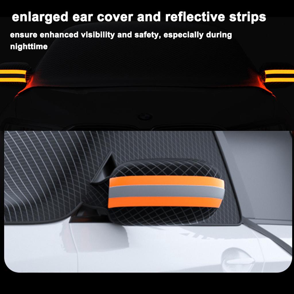 Copertura Parabrezza Auto per Neve e Ghiaccio Magnetica Parabrezza Anteriore Protezione Gelo e Ghiaccio con Finestrino Laterale e