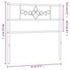 VidaXL Tête de lit métal noir 90 cm 355295