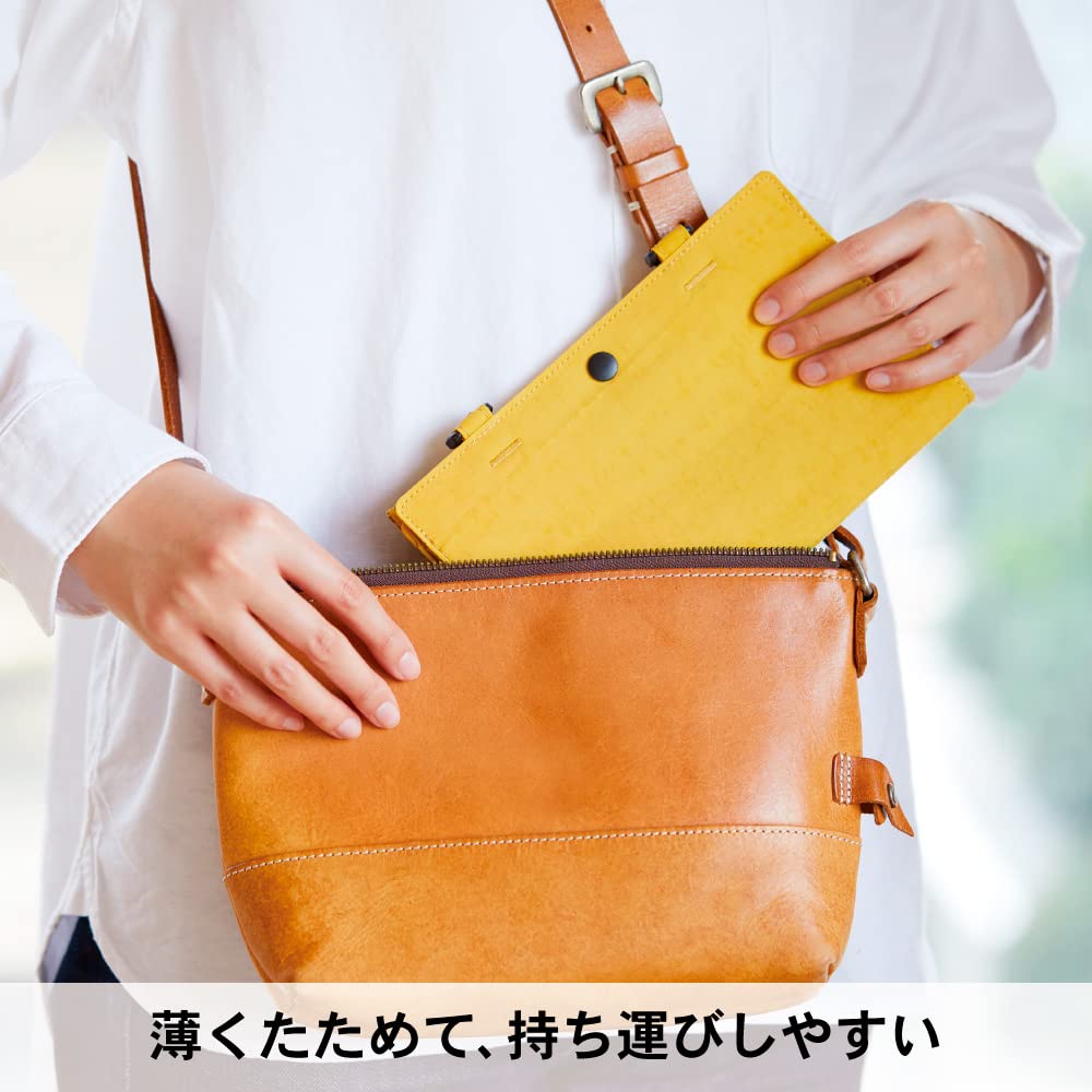 King Jim Flat Tote Holds B5 Size Includes Inner 5664 Black Bag, Foldable, Items, Pocket,