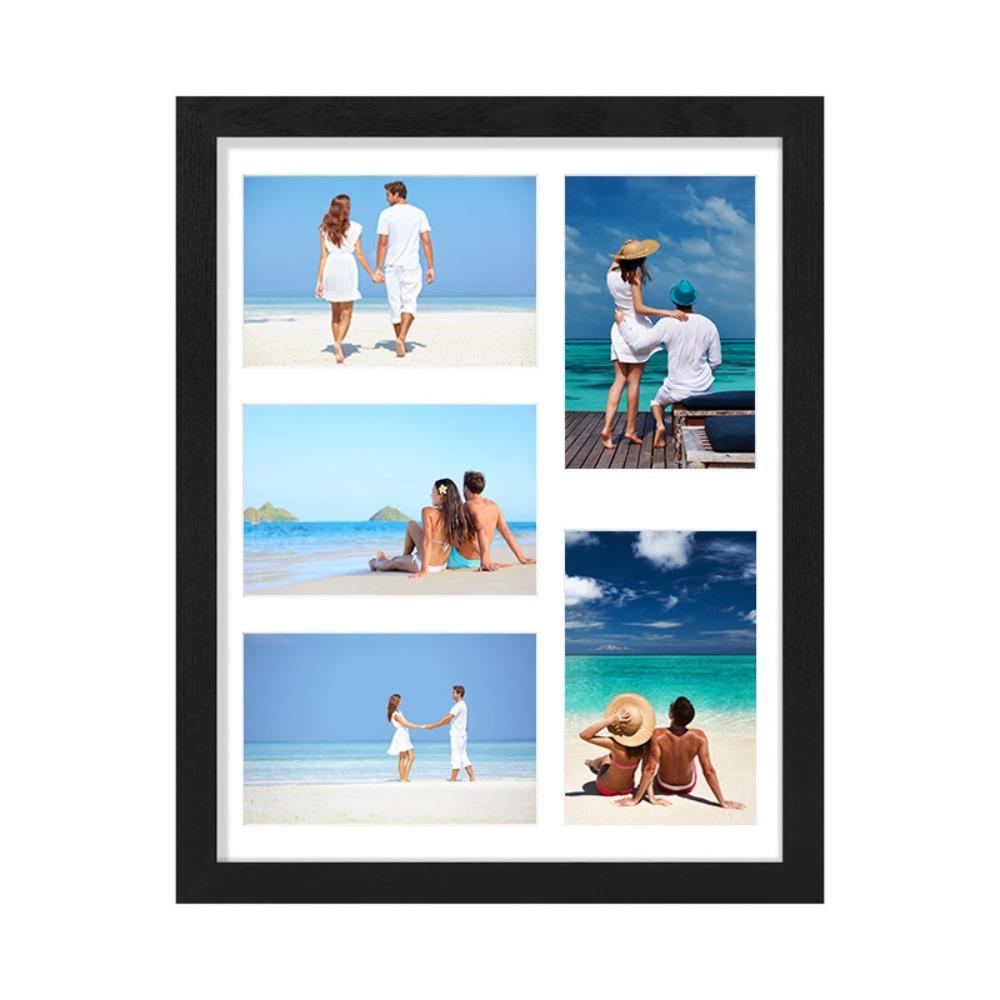 Rectangle 5-Grid Photo Frame Handmade Collage Frame Decorative Frame  Multi-Photo Display