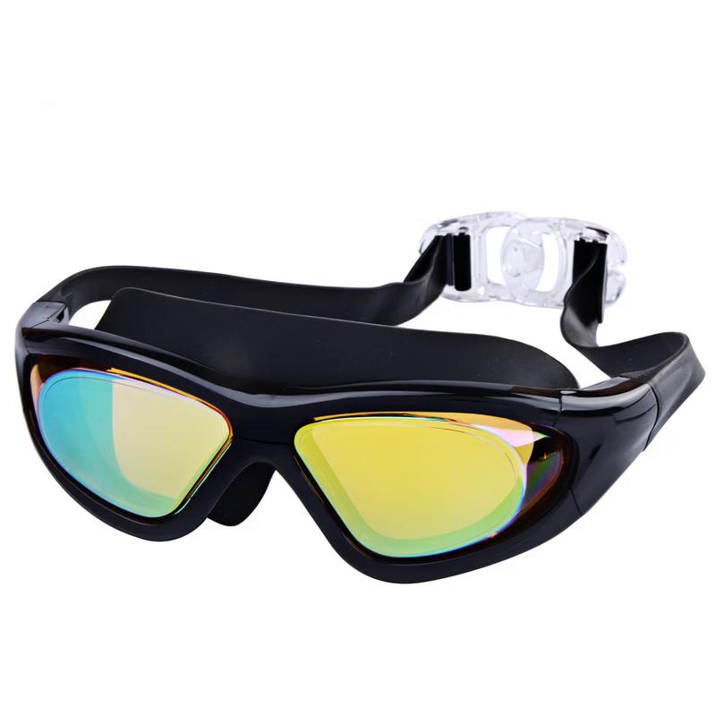 Men s Large Frame HD Anti-Fog Swimming Goggles