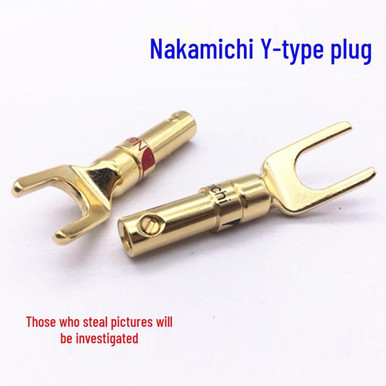 

Gold-Plated Audio, U-Shaped, Banana, Video Y-Shaped, and Speaker Y-Shaped Plugs
