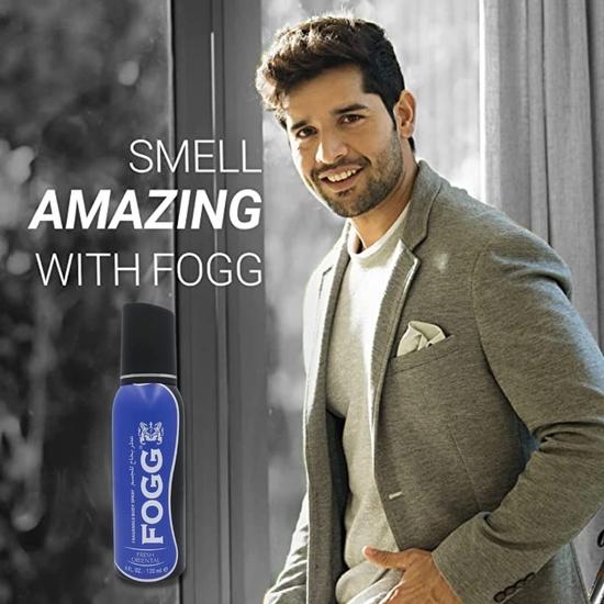 FOGG Frisches Orientalisches Premium Deodorant ohne Gas für Männer, Langanhaltendes Parfüm Körperspray, 120 ml