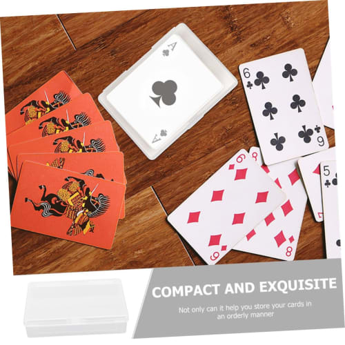 Anneome 8-Piece Storage Box, Star Realms Board Game Organizer and Storage, Chaos Emerald Clear Deck Holder, Playing Card Case, Poker Case, Poker Card