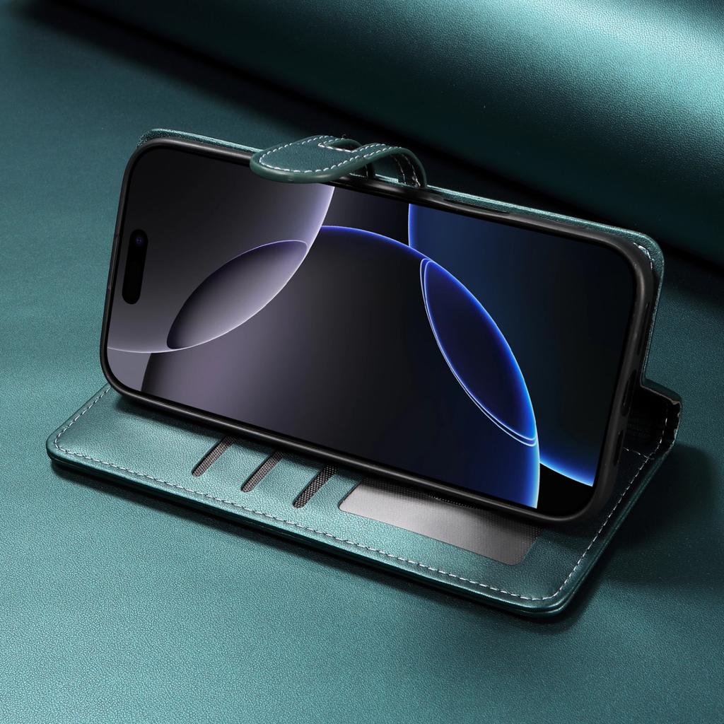 PU Leather Wallet Case For iPhone Air 17 16E 15 14 Plus 13 12 11 Pro Max XR X XS Max 6 6S 7 8 Plus SE 2020 2025 Flip Stand Cover