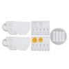 ABGR-Coaster Resin Mold, 7 Pcs Coaster Molds For Epoxy Resin, Coffee Cup Shape Resin Shaker Mold With Lemon Coffee Bean Mold