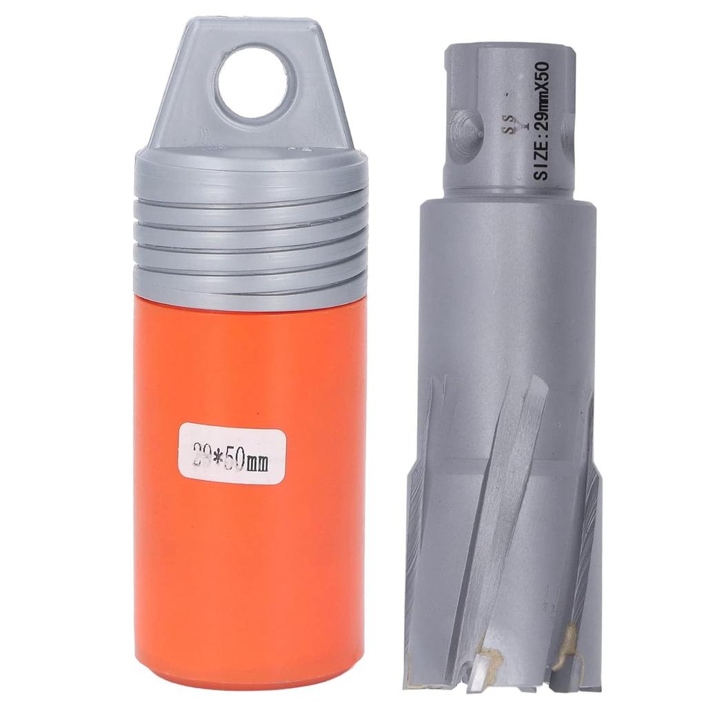 Annular Cutter, Mag Drill Bits Carbide Hole Saw Bit Steel Plate Hole Cutter Opener Bit for Magnetic Drill 50mm Drilling Depth (29mm)