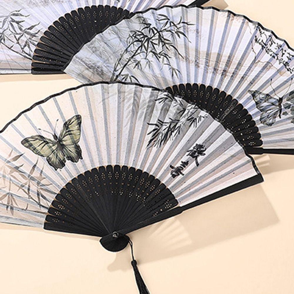 Chinese Style Handheld Fan Retro Cool Fan Creative Folding Butterfly Fan  Home Decor