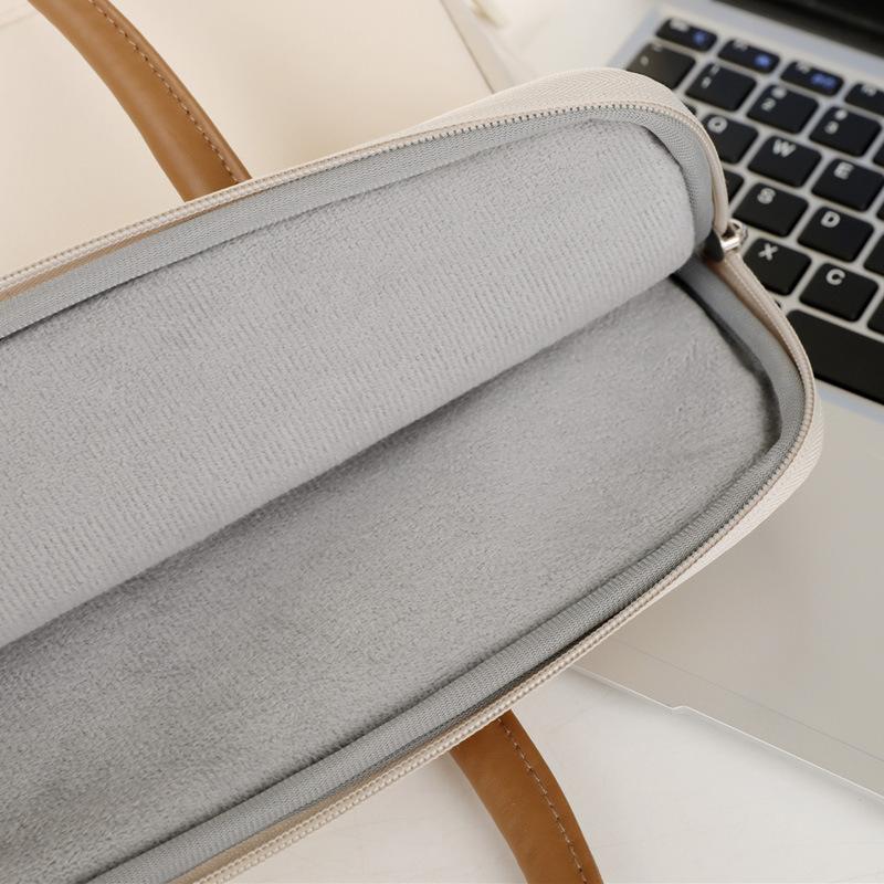 TS JYL laptop bag,Simple Laptop Handbag Women Custom Logo Notebook Business Briefcase