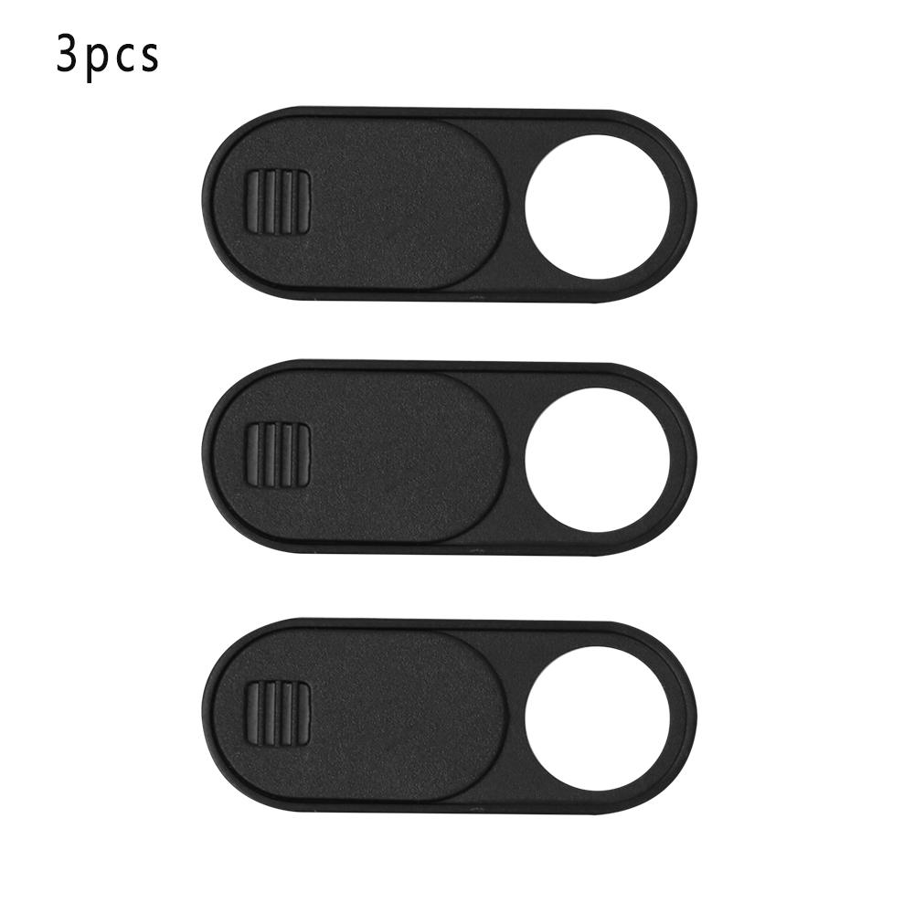 3PC Universal Plastic Black WebCam Cover Shutter Magnet Slider Camera Cover for IPhone Laptop Mobile Phone Len Privacy Stickers