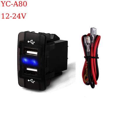 Dual USB 12V-24V 4.2A Autoladegerät für Honda LED Voltmeter Buchse 2 USB-Anschlüsse Autoadapter für Honda CIVIC CROSSTOUR CRV ODYSSEY