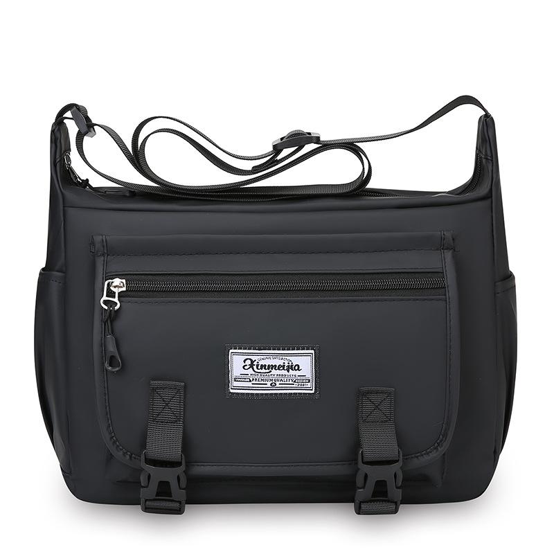 

Мужская сумка через плечо Деловая сумка Дорожная Многокарманная Водонепроницаемая Сумка через плечо чёрный