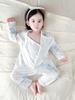 Newborn Pure Cotton Long Sleeve Bodysuit with Belly Protection - Seamless, Breathable Pajamas for Spring/Summer