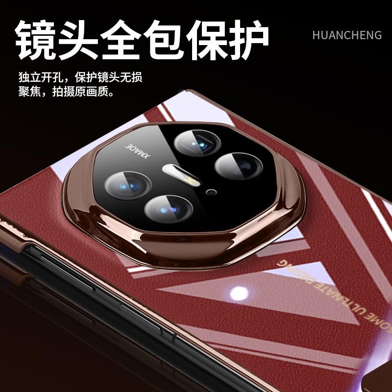 Matext Phone Case With Stand Flip Cover Transparent Edge Full Protection Shockproof PC Leather Hybrid Mate XT