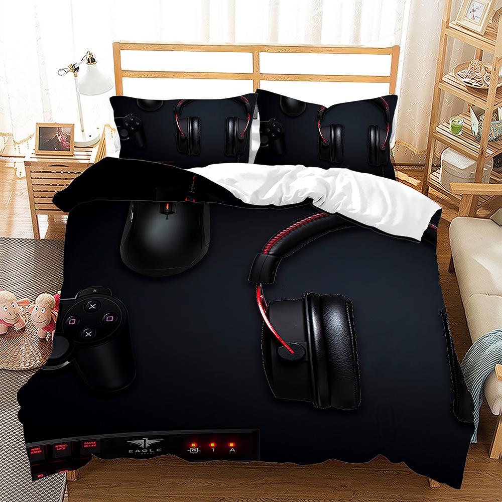 

3D Музыкальный комплект постельного белья Музыкальный инструмент Пододеяльник и наволочка 2/3 шт. AU240 * 270 Полноразмерное украшение для дома Baby 100x135cm