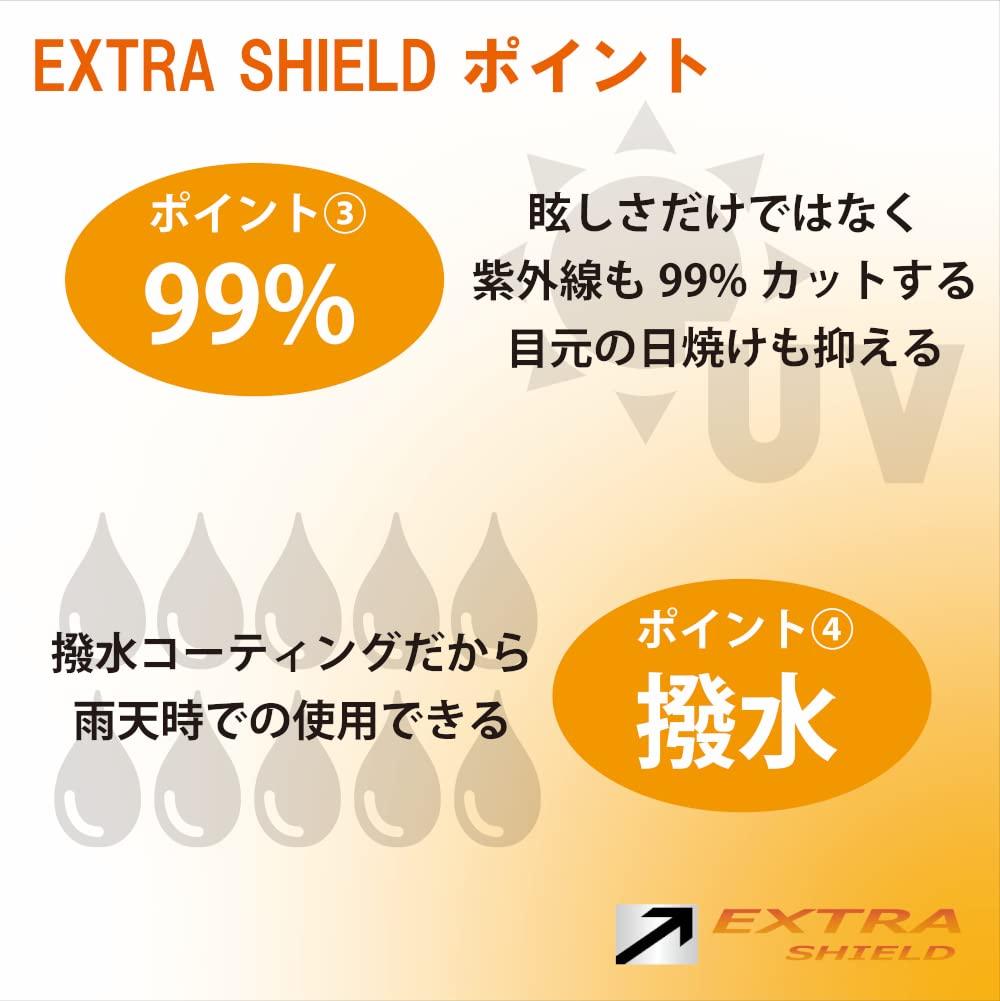 Yamashiro EXTRA Shield for Shoei Motorcycle Dark Compatible with Model EX119400 (Extra Shield) CPB-1V Helmet, Smoke/Blue, Glamster,