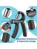 Hand Gripper For Men,  Exercise Equipment For Hand, Arm, Finger, Muscle Training, Rehabilitation, Fitness, Stress Relief, With C