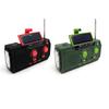 AM/FM/WB Hand Crank Solar Powered Radio 2000mAh Battery Hand Crank Radio LED Reading Flashlight Support TF USB Flash Disk/player
