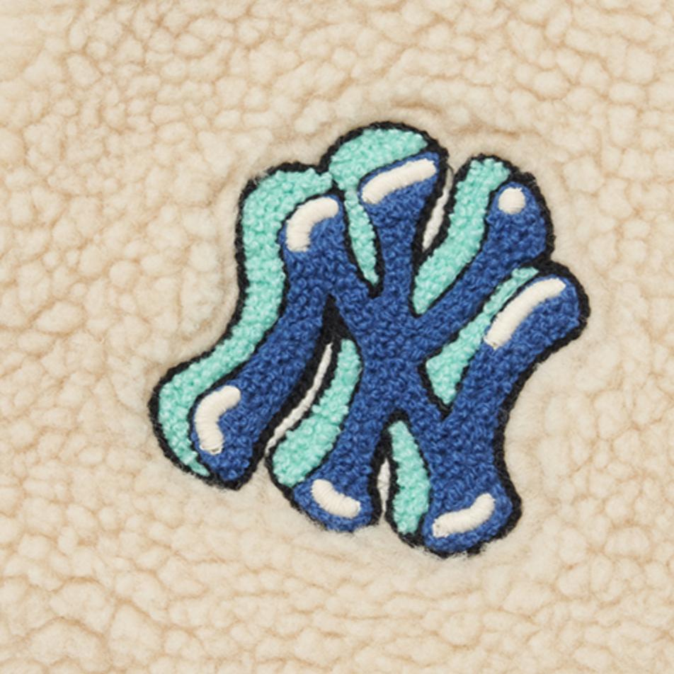 New MLB Velvet-feel Coat Light Beige Kids' 7AFDL0126-50BGL