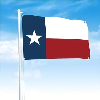 Flag 1pc/1 Side, Texas State Flag, Outdoor Flag, Patriotic Decoration, Presidential Election, Flag, Vibrant Colors Make Shopping a Pleasure