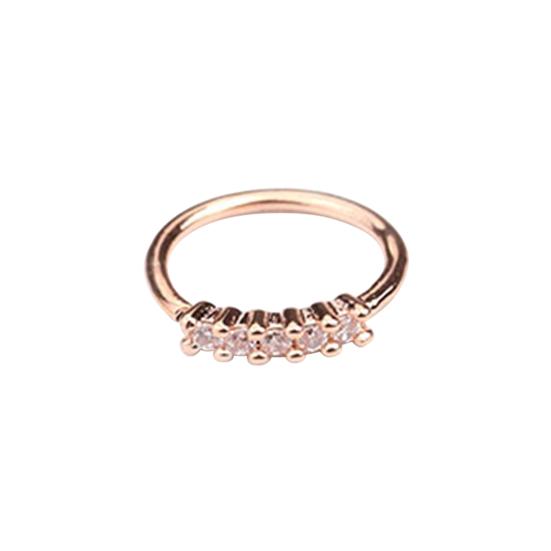 Exquisite Nose Piercing All-match Copper Creative Cartilage Tragus Nose Ring for Women