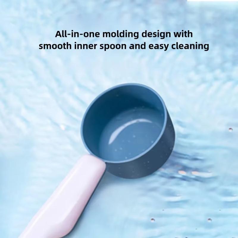 Portable Dog Food Scoop Thickened Color Block Dog Food Scoops Healthy Antibacterial Simple Safe Cat Foods Spoon Easy Clean Pet Products Supplies