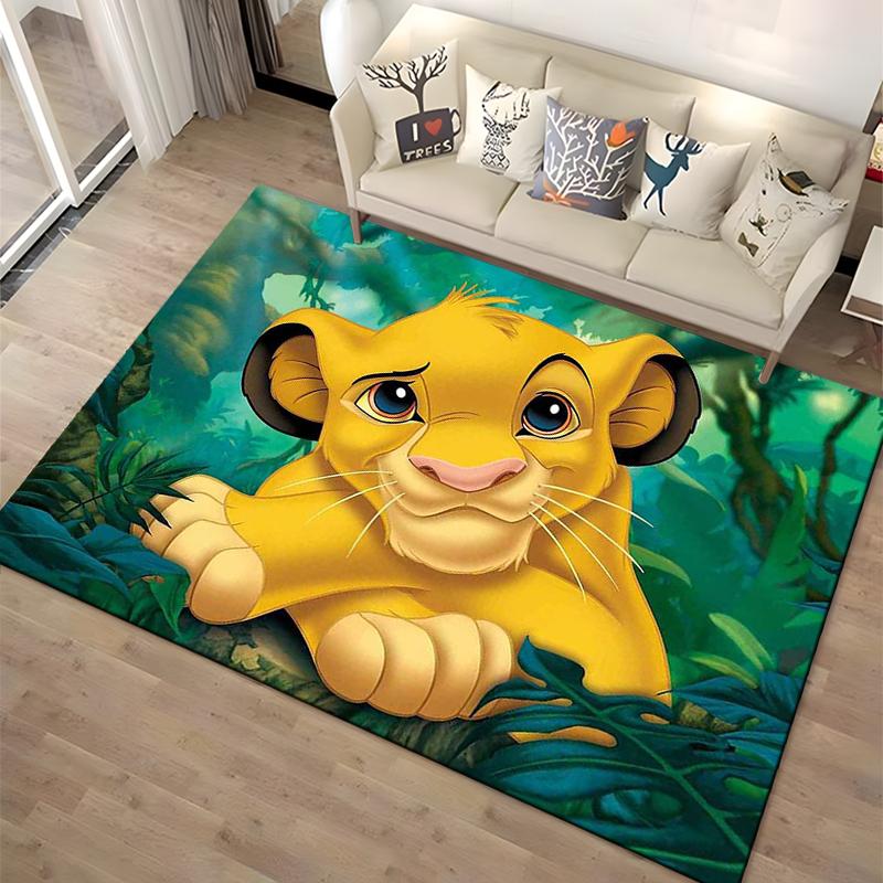 1PC The Lion King Simba Printed Carpet Rugs Living Room Bedroom Bedside Bathroom Floor Mat Kids Room Non-slip for Sofa Doormat