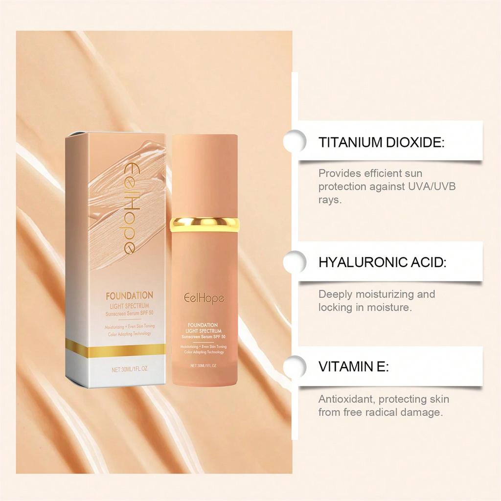 Color-Changing Liquid Foundation: Customized Coverage, Moisturizing, and Radiant