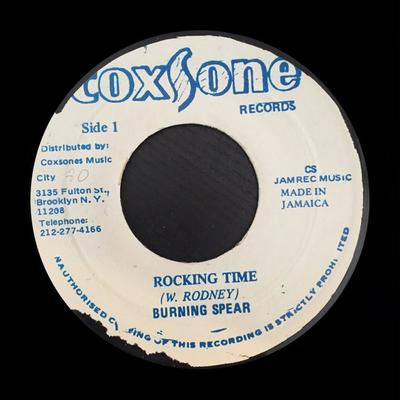 7inch Record BURNING SPEAR / LASCELLES PERKINS - Rocking Time / Tell It All Brother NONE Coxsone Records Jamaica Reggae, Ska & Dub Used