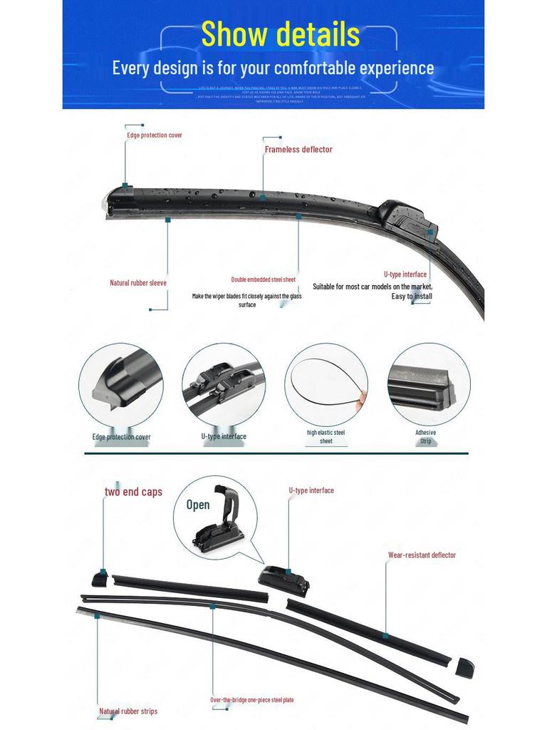 Roewe RX5 Boneless Wiper for Models 350/360/550/750/I5/EI6/RX3/E50