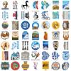 50 Greek Greece Graffiti Stickers Decorate Guitar Notebook Suitcase DIY Waterproof Stickers
