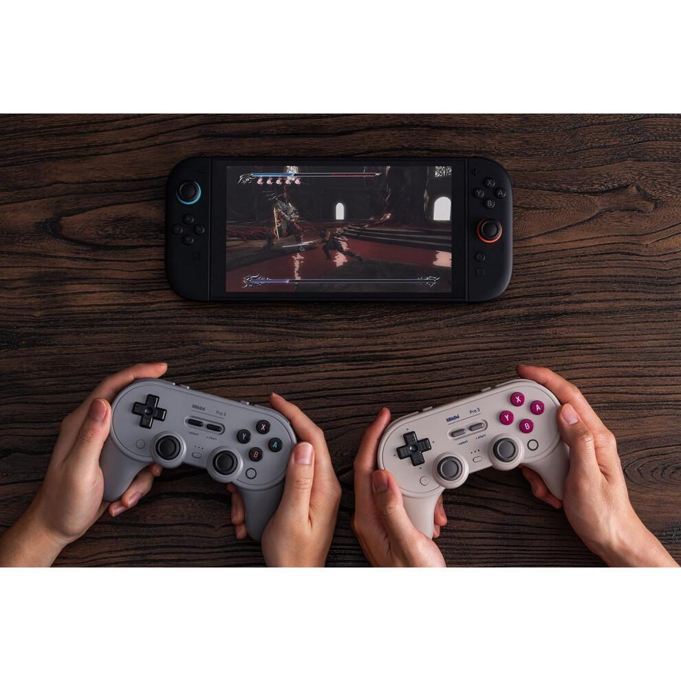 8BitDo Pro 3 Bluetooth Kontrolcü - Gri