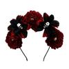 Halloween Decor Halloween Hair Hoop Simulation Flower Gothic Flower Hairband  Party