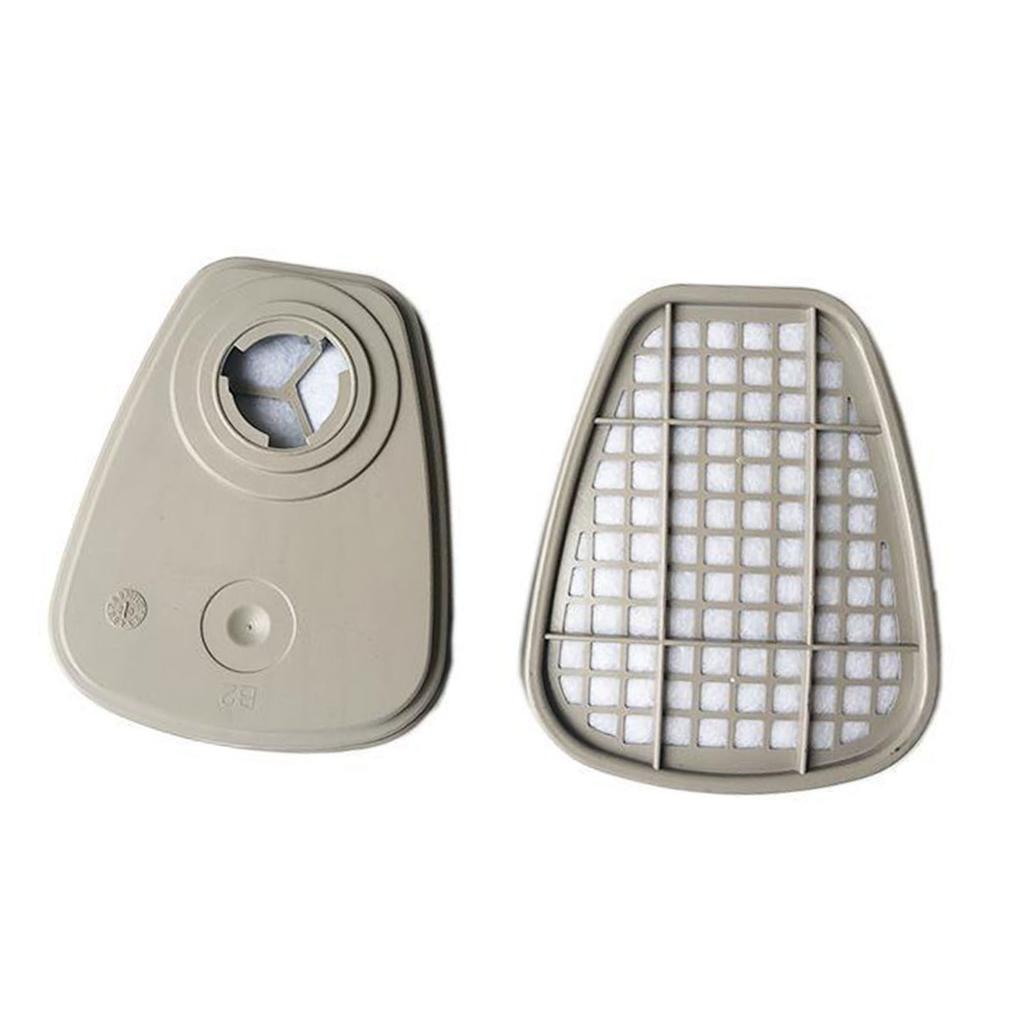 1 Pair 6001 Gas Cover Filter Cartridge Reusable Chemical Gas Filter Cartridges for 6800 7502 6200