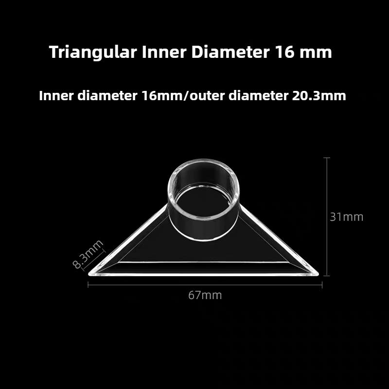 16~25mm Aquarium Fish Tank Air Pump Duckbill Water Outlet Nozzle Fish Tank Bottom Triangular Duckbill Nozzle Water Pipe Fittings
