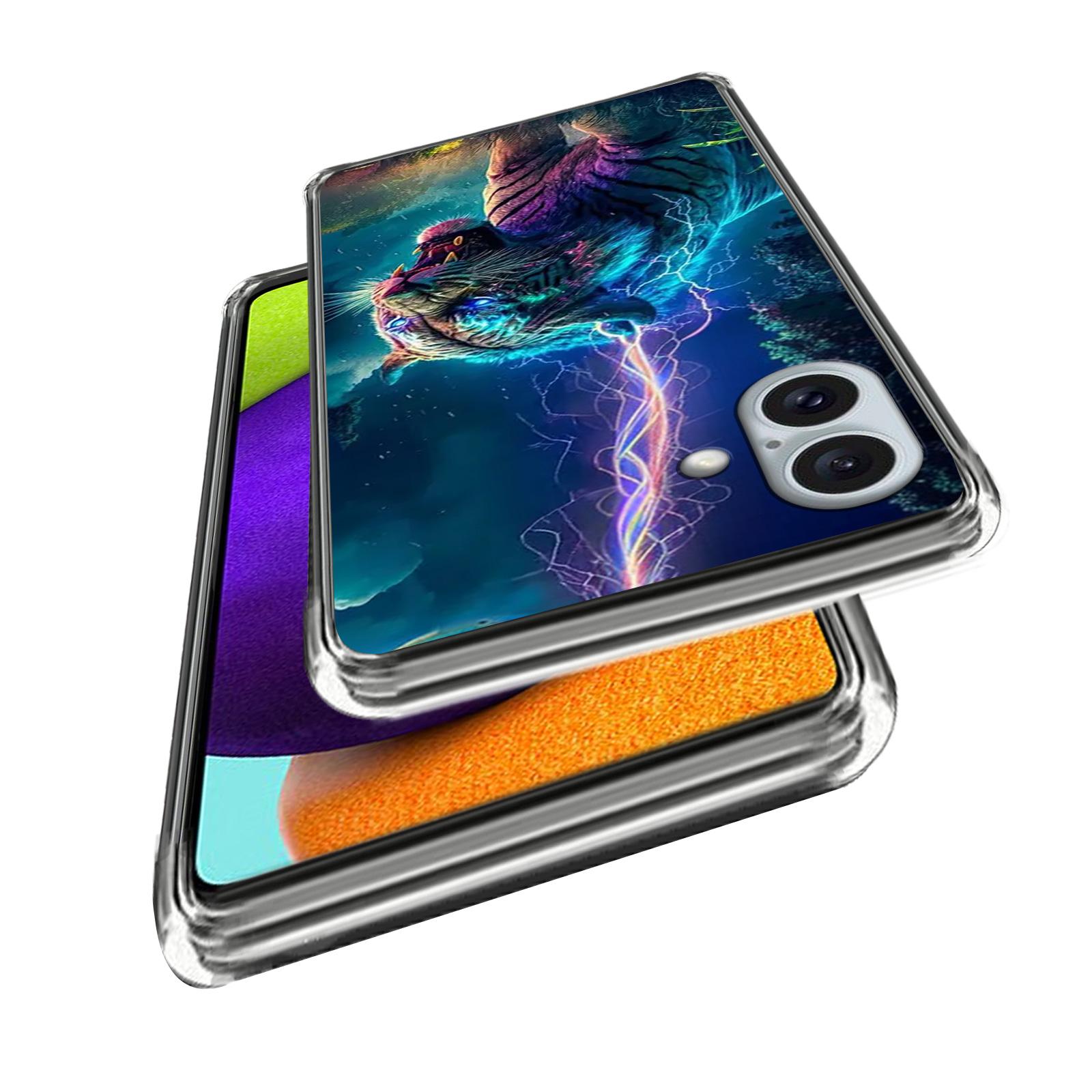 

For iPhone 16 Plus Case IMD Pattern Printed Shockproof TPU Phone Cover Starry Beach